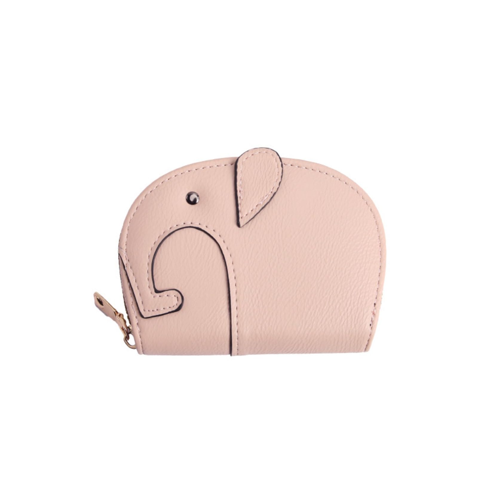 カードケース クレジットカードケース 牛本革 じゃばら設計 小銭入れ付き 可愛いゾウ（象） キャラクタ..