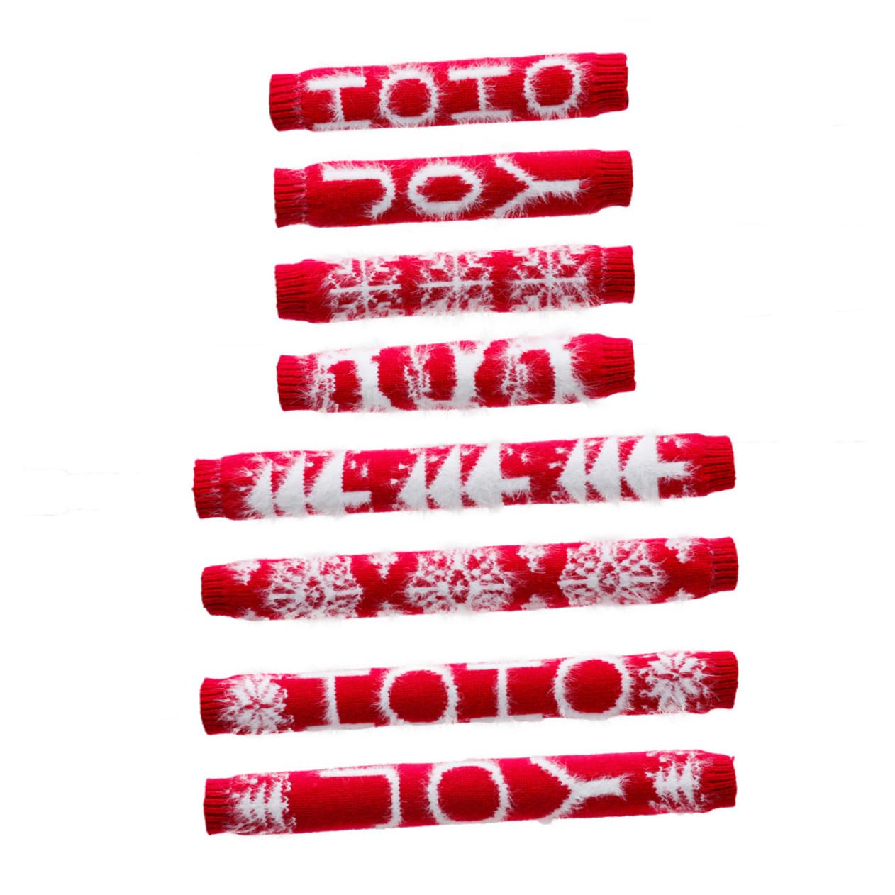 楽天BSマーケット8個クリスマス柄 冷蔵庫 ハンドルカバー キッチン家電用 防汚 滑り止め 柔軟素材