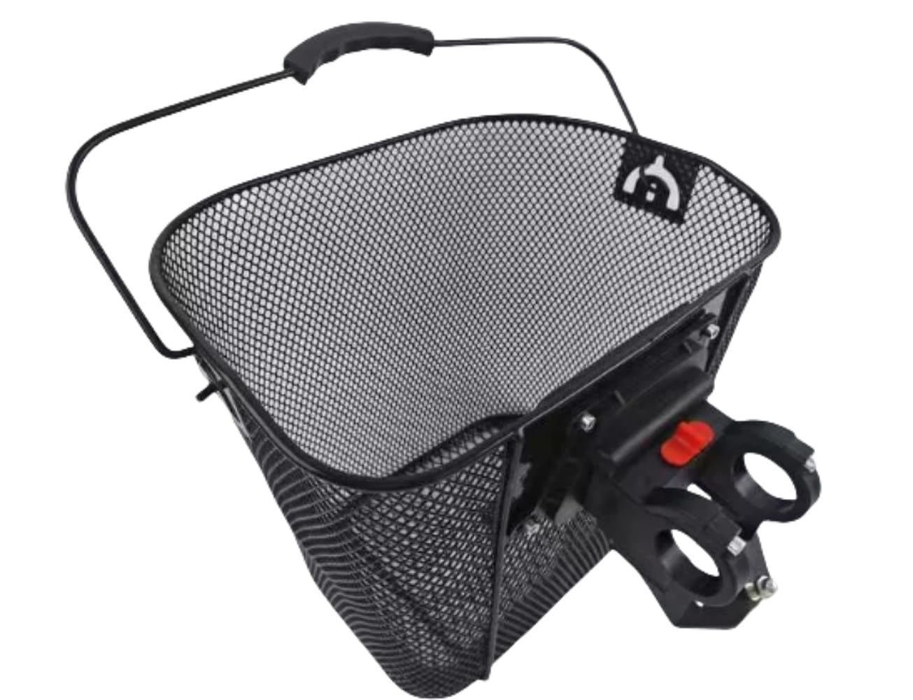 自転車かご バスケット 前かご・後ろかご対応 簡単脱着 ワイヤータイプ マウンテンバイク・クロスバイク用 折りたたみ式 通勤車用 大型パイプ 取付金具付き 便利で収納力