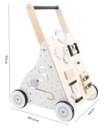 エデュテ アイムトイ ベビーファーストウォーカー 手押し車 カタカタ 木のおもちゃ...