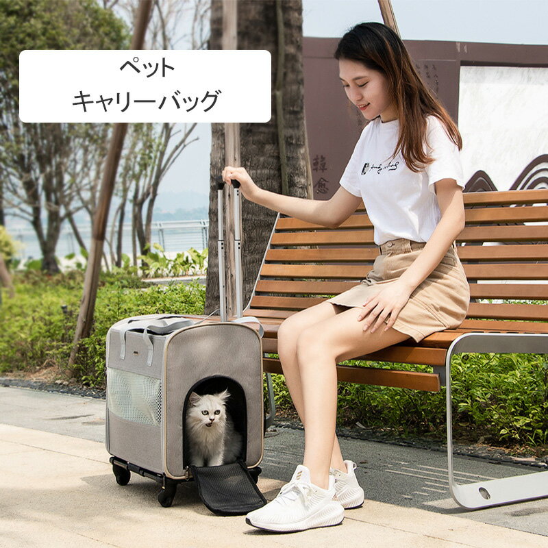 ペット 犬 猫用 キャリーバッグ 持ち運び 持ち運び 小型犬 ねこキャリー 折りたたみ キャリーケース ペ..