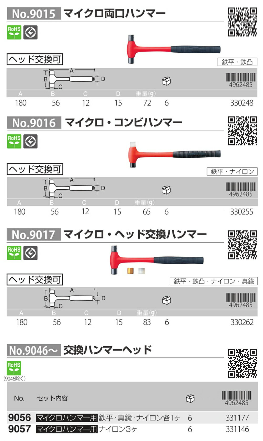 ANEX �ޥ�����ξ���ϥ�ޡ� �ޥ�����������ӥϥ�ޡ� �ޥ��������إåɸ򴹥ϥ�ޡ� No.9015 No.9016 No.9017 ANEXTOOL ���ͥå����ġ���