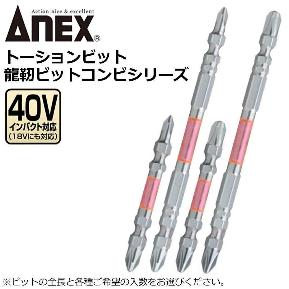 ANEX 龍靭ビット コンビ 2本組 ARPM ANEXTOOL アネックスツール