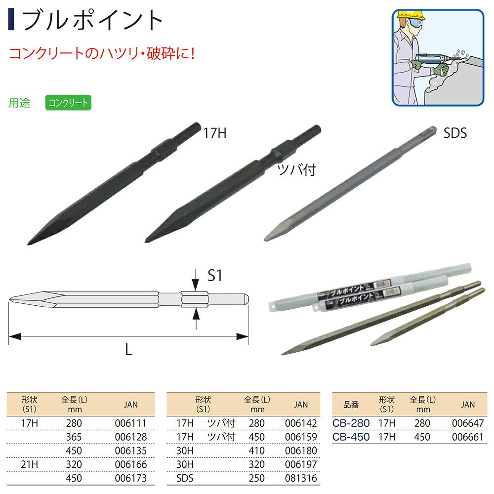 ライト精機 ブルポイント 全長250mm SDS軸 SDS250 LIGHT