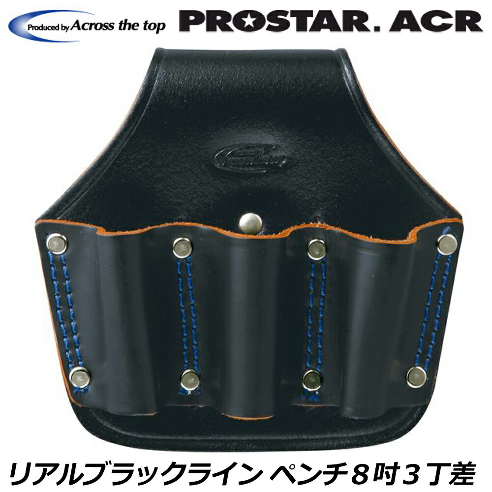 乐天商城 - プロスターACR リアルブラックライン 黒革ペンチ8吋3丁差 BL-83 PROSTAR