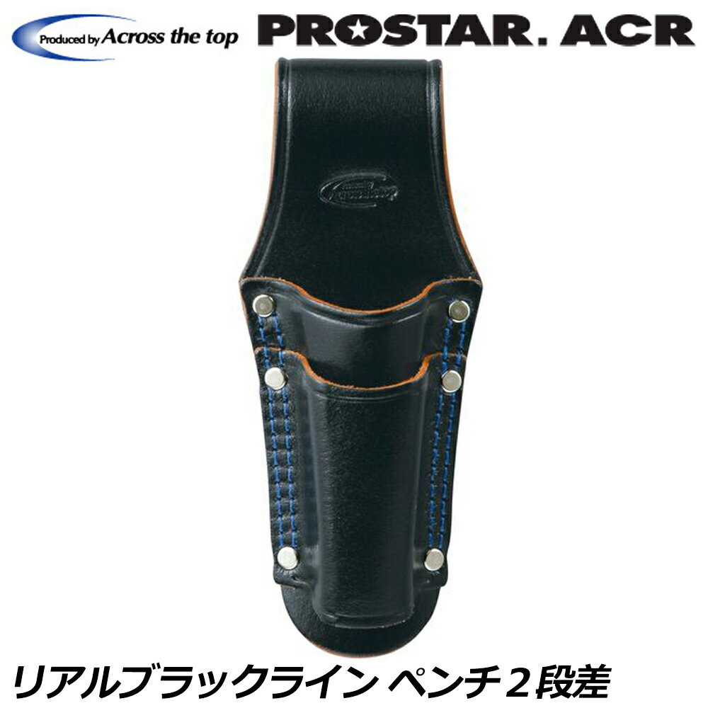 商品情報 メーカー プロスター品番 BL-84仕様・スペック 【サイズ(mm)】高さ225X幅90X奥行45【材質】レザー（牛革）●ペンチ・ニッパー収納に便利な幅をとらないツールケース2段差しです。●使い込むほど馴染んでくる革製で、黒を基調としたデザインが特徴です。2