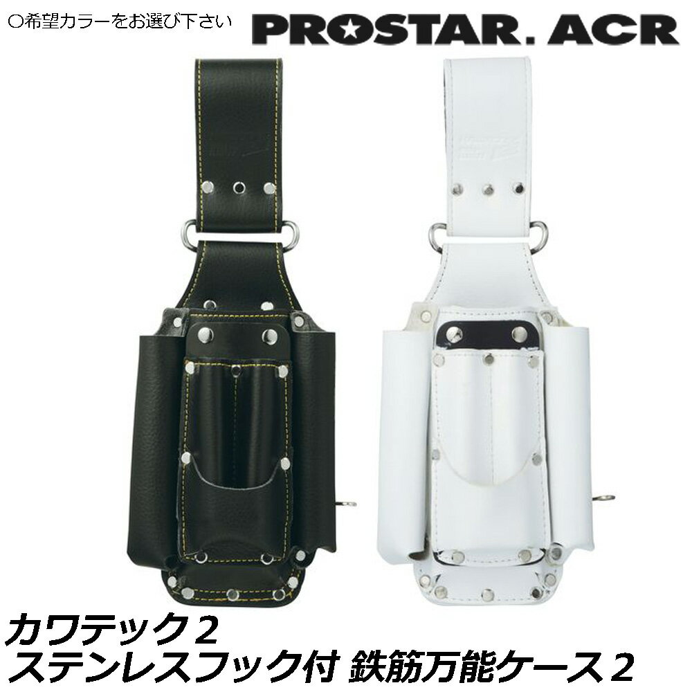 Rakuten - プロスターACR KAWA'TEC2 鉄筋万能ケース2 (ブラック/ホワイト) ステンレスフックツール差し KE-008BF KE-008WF PROSTAR