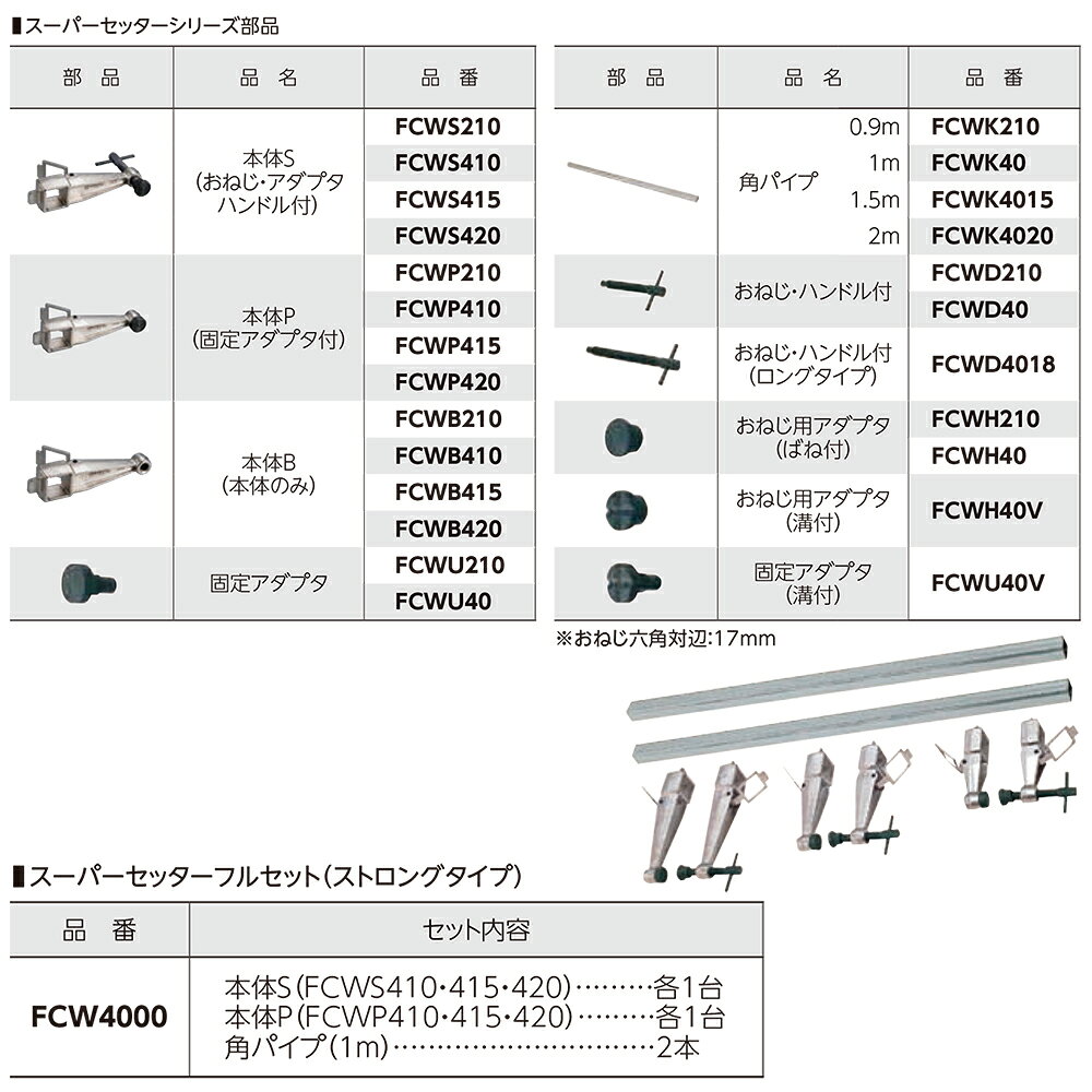 スーパーツール スーパーセッターフルセット FCW4000 SUPERTOOL
