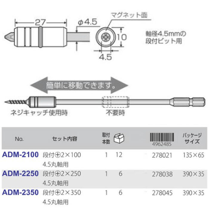ANEX ���ϥޥ��ͥåȼ����եͥ�����å� +2X100 ����4.5mm �ݼ� ���ϥޥ��ͥå� �ͥ�����å����饤�ɼ� ������ �ޥ�����å� ��ư�ɥ饤�С� ����ѥ��ȥɥ饤�С� ���� �繩 ���� 6.35mmϻ�Ѽ� ������ ADM-2100 ��������