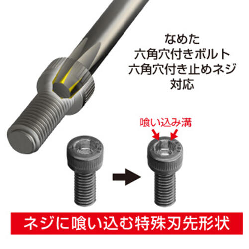 ANEX 取替用 六角ネジとりビット ネジとりインパクト専用ビット 六角ボルト なめた...