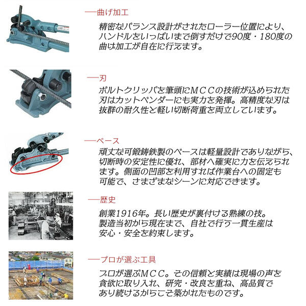 MCC 鉄筋カッター ＆ カットベンダー 兼用替刃 呼び #13 棒鋼 10 13 異形棒鋼 D10 D13 鉄筋コンクリート 小径 大径 2サイズ対応 替刃式 鉄筋カッタ カットベンダー 兼用刃 配筋 鉄筋加工 プロ 手動 CBE-0213 松阪鉄工所