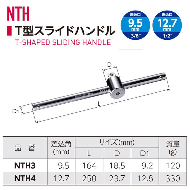 �����ѡ��ġ��� ���饤��T���ϥ�ɥ� ������12.7mm 1/2 �����åȥ��� T�� L�� ���ѥѡ��� �������б� �������� ��ư�� �Х��� �������� T�����饤�ɥϥ�ɥ� NTH-4 SUPERTOOL