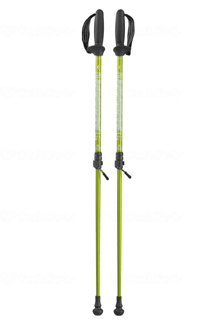 ウォーキング用ポールソフトホールドStd(ロングタイプ)2本1組 グリーン ネイビー 杖