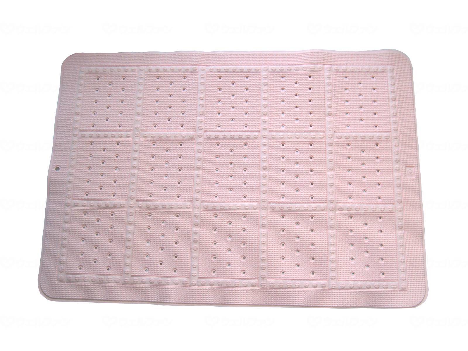 スベリ止メオ風呂マット(スベリ止メバスマット) ピンク ブルー ホワイト XL ベッド