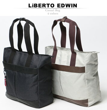 LiBERTO EDWIN (リベルトエドウィン) ナイロン ロゴ型押し トートバッグメンズ カジュアル 男性 メンズファッション ギフト プレゼント ラッピング