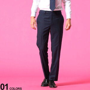 Calvin Klein (カルバンクライン) ウォッシャブル ストレッチ ノータック 無地 スラックス ブランド メンズ 男性 紳士 ボトムス スラックス ロングパンツ ビジネス フォーマル きれいめ CKJINNYJ7004
