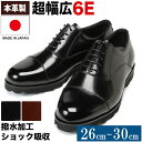 【クーポン利用で1500円引き】ビジネスシューズ 大きいサイズ メンズ 日本製 本革 撥水 内羽根 ストレートチップ レザー クッション 6E 幅広 ワイド ブラック 26.0cm 27.5cm 28.0cm 28.5cm 29.0cm 29.5cm 30.0cm 大きいサイズのサカゼン 梅雨対策