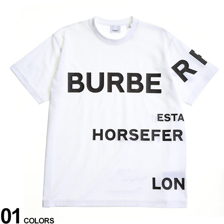 BURBERRY バーバリー ホースフェリープリント コットン オーバーサイズ 半袖 Tシャツ ブランド レディース トップス Tシャツ 半袖 シャツ BBL8048748