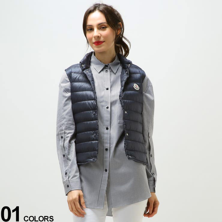 MONCLER (モンクレール) スナップボタン スタンド ダウンベスト Liane ブランド レディース アウター ダウン ジレ インナー MCLLIANE2