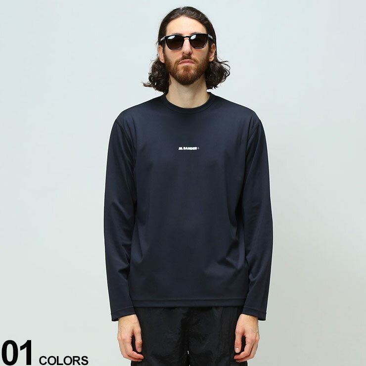 JILSANDER (ジルサンダー) ミニロゴ クルーネック 長袖 Tシャツ ラッシュガード ブランド メンズ 男性 トップス ロンT スポーツ 長袖 JL783505458208