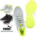 ローカットスニーカー 大きいサイズ メンズ ゴルフシューズ GOLF SHOES ゴルフ FUSION EVO EXTRA WIDE スポーツ ワイド グレー PUMA プーマ