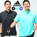 アディダス ゴルフ 半袖 Tシャツ 大きいサイズ メンズ 胸ロゴ 切り替え SPORT COLLAR POLO スポーツ ミント ブラック パープル 1XL 2XL adidas