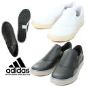 アディダス スリッポン メンズ スリッポン 大きいサイズ メンズ ゴルフシューズ GOLF SHOES ヴィーガンアッパー MATCHCOURSE SPIKELESS GOLF スニーカー ブラック ホワイト adidas アディダス