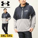 A_[A[}[ {Ki p[J[ 傫TCY Y LOOSE STORM t[X ARMOUR FLEECE MAX FZ HOODIE X|[c O[ ubN 3XL 4XL 5XL UNDER ARMOUR 23SSBTS