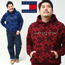 g~[qtBK[ p[J[ 傫TCY Y N  vI[o[ MONOGRAM LOGO HOODY vp[J[ bh lCr[ 1XL 2XL 3XL TOMMY HILFIGER