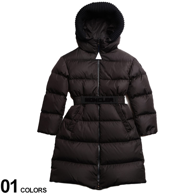 MONCLER モンクレール フード ベルト フルジップ ダウンコート Chalain ブランド キッズ 子供服 アウター 女子 ジャケット コート MCGCHALAIN