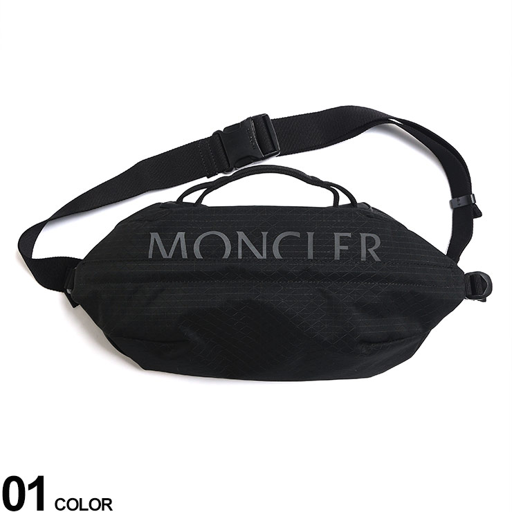 MONCLER (モンクレール) ロゴ ジップ ベルトバッグ Alchemyブランド メンズ 男性 バッグ 鞄 ボディバッグ ウエストポーチ MC5M00004M2568のサムネイル
