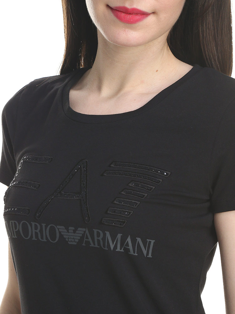 EMPORIO ARMANI EA7 エンポリオ アルマーニ フロントロゴ クルーネック 半袖 Tシャツ ブランド レディース トップス Tシャツ 半袖 シャツ EA7L3RTT24TJDZZ 3