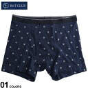 ボクサーパンツ 大きいサイズ メンズ スクエア ドット 前開き 総柄 ダルブルー 3L 4L 5L 6L B&T CLUB ビーアンドティークラブ