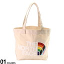 ノースフェイス トートバッグ 大きいサイズ メンズ キャンバス プリント PRIDE TOTE TNF WHITE HALF 手持ち ナチュラル THE NORTH FACE