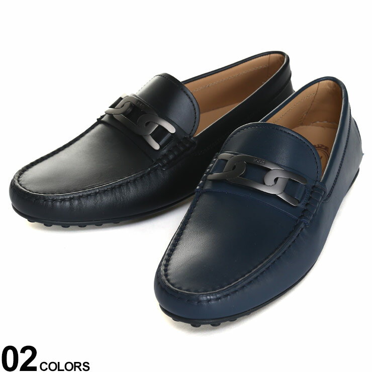 TOD'S トッズ レザー チェーン モカシンシューズ ブランド メンズ 男性 シューズ 靴 革靴 ローファー TDXXM42C0FJD90