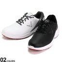 ローカットスニーカー 大きいサイズ メンズ レースアップ SOLANA TRX V2 SHOES 2E スポーツ ゴルフ ホワイト ブラック Callaway キャロウェイ その1