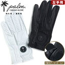 左手用グローブ 大きいサイズ メンズ GOLF CANVAS GLOVE ゴルフ 手袋 レザー ホワイト ブラック palm パーム