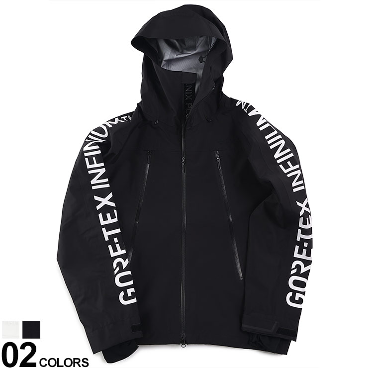 +phenix (プラスフェニックス) 袖ロゴプリント フルジップ ジャケット GORE-TEX ブランド メンズ 男性 アウター ジャケット ブルゾン パーカー PXPOO23007