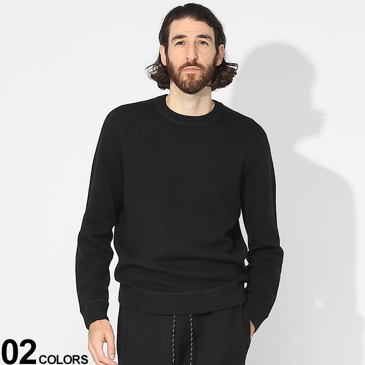 HUGO BOSS ヒューゴボス コットン クルーネック 長袖 ニット ブランド メンズ 男性 トップス ニット セーター プルオーバー HB50495402