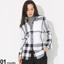 BURBERRY バーバリー チェック コットンシャツ ブランド レディース トップス チェックシャツ 長袖 BBL8071293