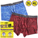 ボクサーパンツ 大きいサイズ メンズ ジャスポジ プリント 前開き ホールド スポーツ レッド ブルー 3L 4L as アズ