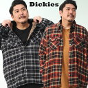  lVc 傫TCY Y {A `FbN tl VcWPbg ubN C 1XL 2XL 3XL Dickies fBbL[Y sherpa lined flannel shirt jacket rbNTCY I[o[TCY