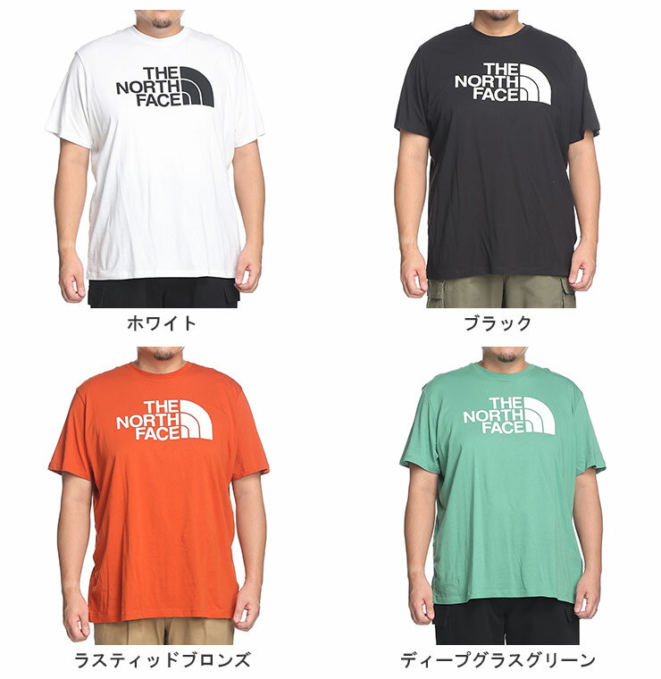 ノースフェイス Tシャツ 大きいサイズ メンズ ロゴプリント クルーネック 半袖 プリント 1XL 2XL 3XL THE NORTH FACE トップス カットソー ロゴTシャツ HALFDOME TEE ハーフドーム NF0A812MD22 2