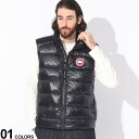 カナダグース CANADA GOOSE カナダグース フルジップ ライトダウン ベスト Crofton Vest ブランド メンズ 男性 アウター スタンド インナーダウン 防寒 CG2229M