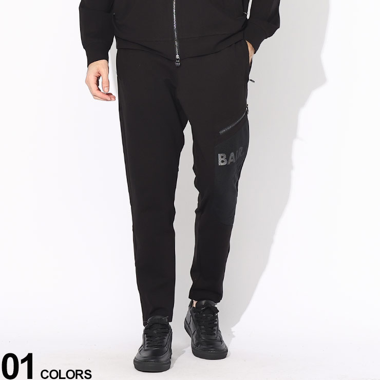 BALR. ボーラー メッシュロゴ 裾ジップ ロングパンツ ブランド メンズ 男性 ボトムス パンツ スウェットパンツ BA14121024