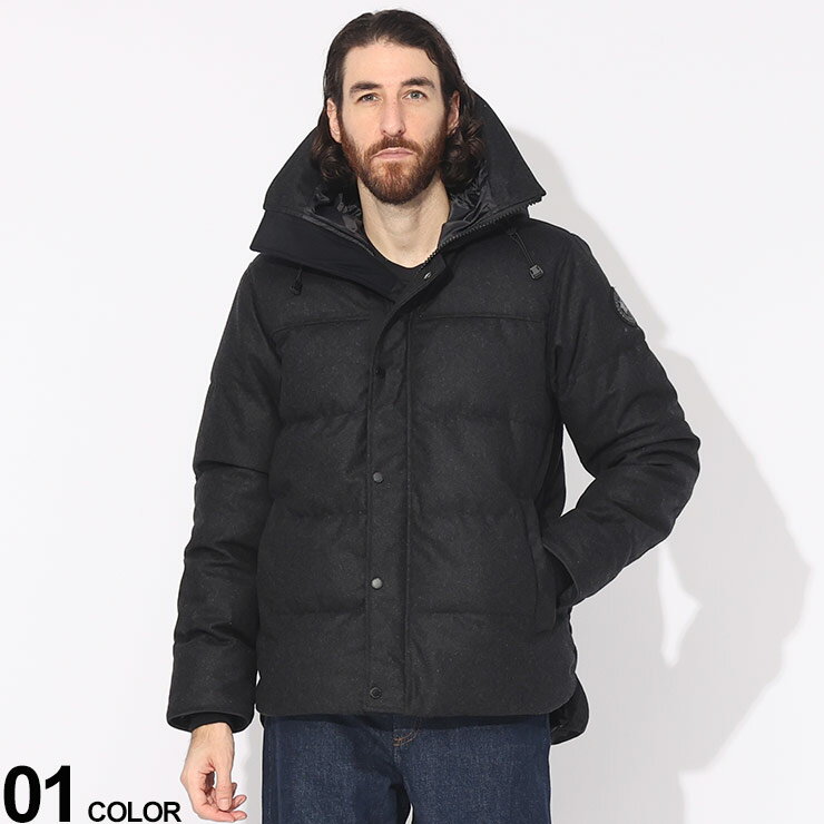 カナダグース ダウンジャケット メンズ CANADA GOOSE (カナダグース) ウール フルジップ ダウンジャケット MACMILLAN WOOLブランド メンズ 男性 アウター ジャケット ブルゾン ダウン CG3804M1