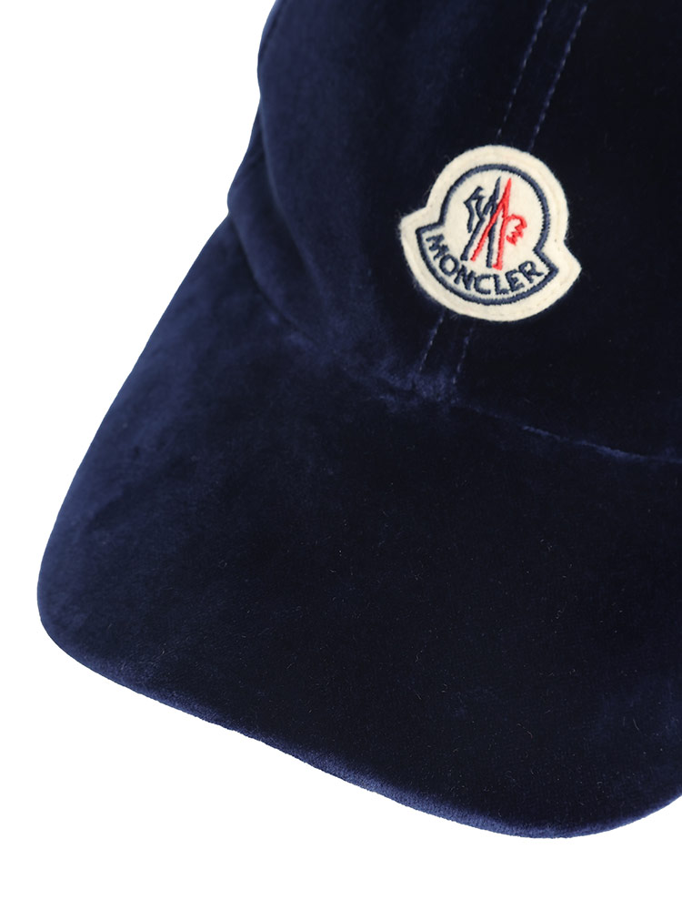 MONCLER (モンクレール) ベルベット ロゴ キャップブランド レディース キャップ 帽子 ベースボールキャップ MCL3B00025549SE