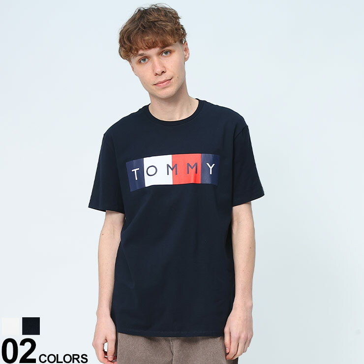 TOMMY HILFIGER (トミーヒルフィガー) ロゴプリント クルーネック 半袖 Tシャツ SCALAI SS TEEメンズ 男性 トップス シャツ Tシャツ クルー 半袖 コットン 78J8779