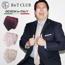 ネクタイ 大きいサイズ メンズ 紳士 DESIGN in ITALY シルク ペイズリー柄 ビジネス タイ シルク B＆T CLUB ビーアンドティークラブ
