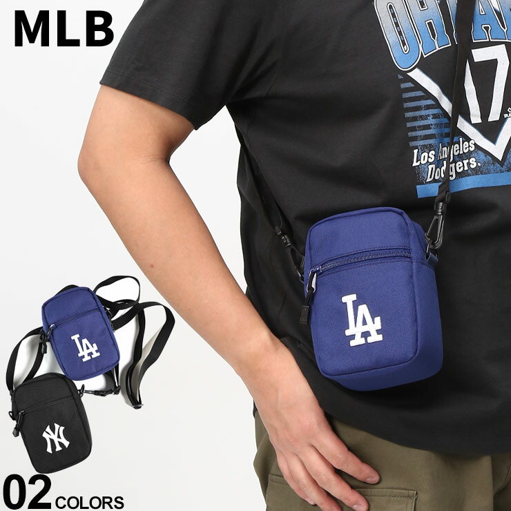 ミニショルダーバッグ MLB メジャーリーグベースボール MLBロゴ刺繍 バッグ 鞄 ショルダー 斜め掛け ドジャース ヤンキース 野球 スポーツ MLBフェア